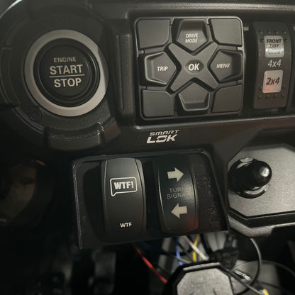 Dual and Single Under Dash Switch Panel Combo for 2021+ Can-am Commander and 2018+ maverick sport/trail