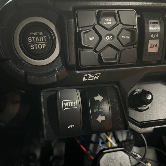 Under Dash Dual Switch Panel for 2021+ Can-am Commander and 2018+ maverick sport/trail